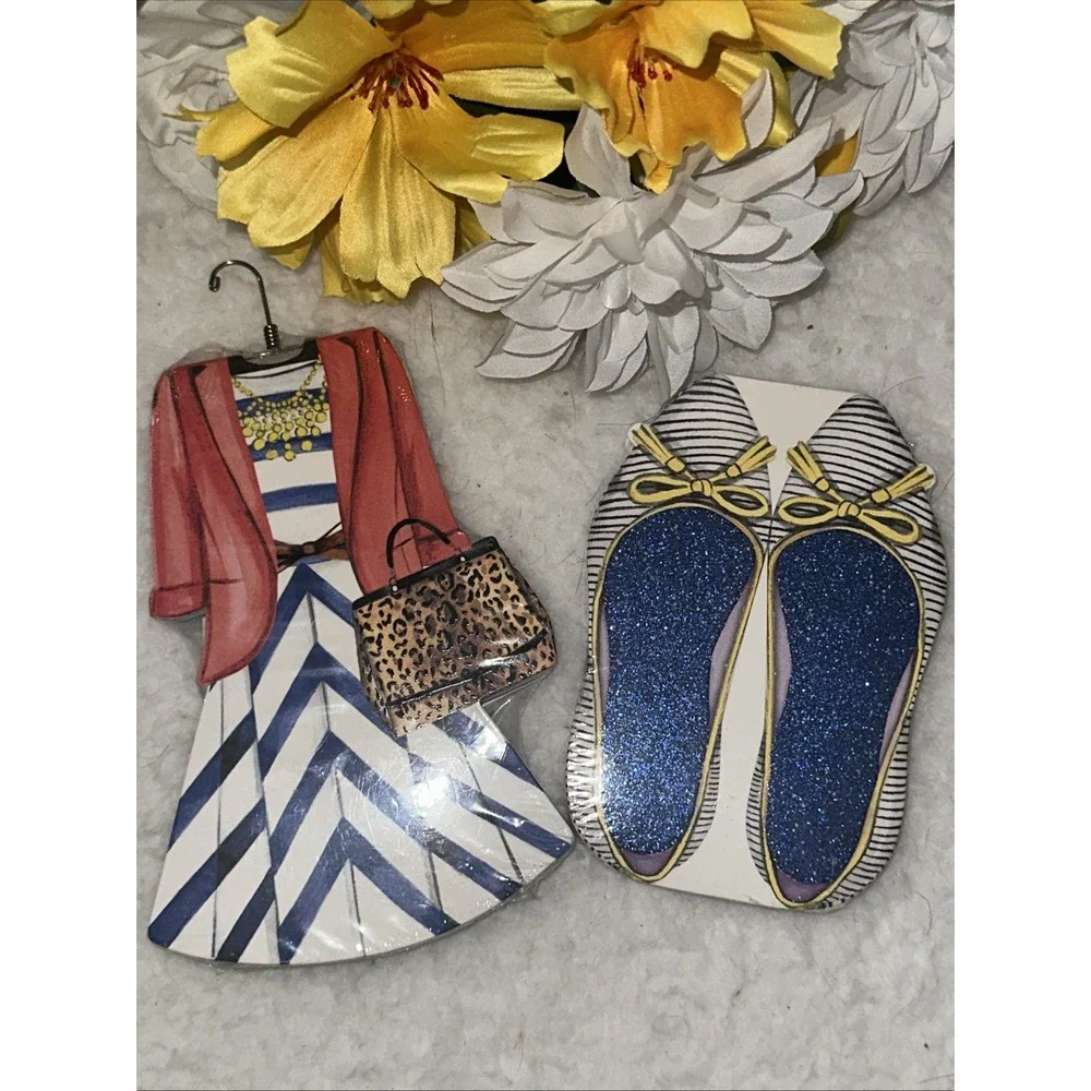 Lady JAYNE Ltd. Die-cut Pretty DRESS & Flat Shows Covered Notepad 75 Sheets Lot